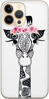 Casimoda iPhone 13 Pro Max siliconen hoesje - Giraffe Wit
