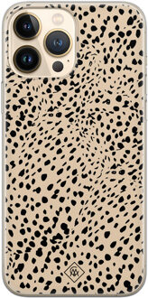 Casimoda iPhone 13 Pro Max siliconen hoesje - Spot on Bruin/beige