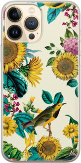 Casimoda iPhone 13 Pro Max siliconen hoesje - Sunflowers Geel