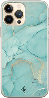 Casimoda iPhone 13 Pro Max siliconen hoesje - Touch of mint