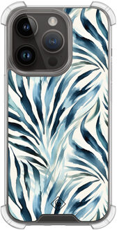 Casimoda iPhone 13 Pro shockproof hoesje - Japandi waves Blauw