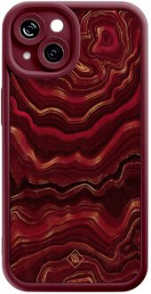 Casimoda iPhone 13 rode case - Agate rood
