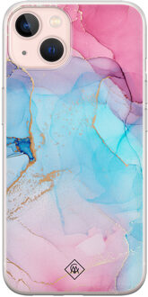 Casimoda iPhone 13 siliconen hoesje - Marble colorbomb Multi