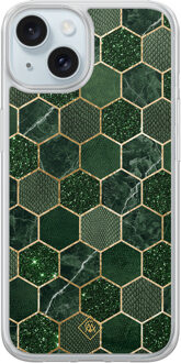 Casimoda iPhone 14 hybride hoesje - Kubus groen