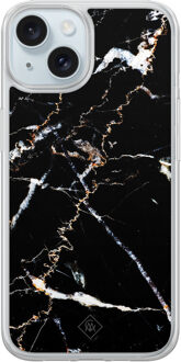 Casimoda iPhone 14 hybride hoesje - Marmer zwart
