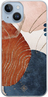 Casimoda iPhone 14 Plus siliconen hoesje - Abstract terracotta Multi