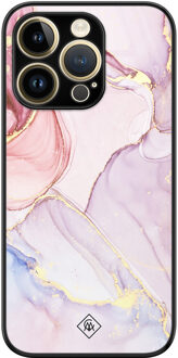 Casimoda iPhone 14 Pro glazen hardcase - Purple sky Paars