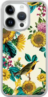 Casimoda iPhone 14 Pro hybride hoesje - Sunflowers Multi