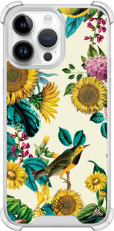 Casimoda iPhone 14 Pro Max shockproof hoesje - Sunflowers Mint