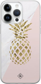 Casimoda iPhone 14 Pro Max siliconen hoesje - Ananas Roze