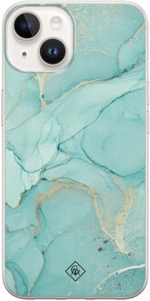 Casimoda iPhone 14 siliconen hoesje - Touch of mint