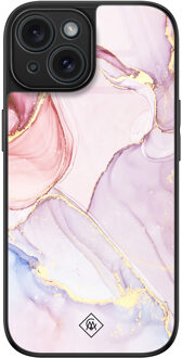 Casimoda iPhone 15 glazen hardcase - Purple sky Paars