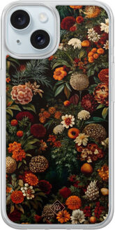 Casimoda iPhone 15 hybride hoesje - Exotic garden Multi