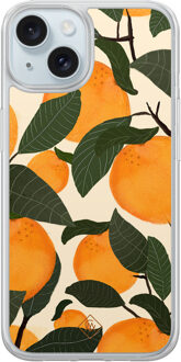 Casimoda iPhone 15 hybride hoesje - Oranges