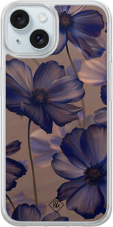 Casimoda iPhone 15 hybride hoesje - Twilight petals Paars