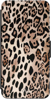 Casimoda iPhone 15 Pro flipcase - Luipaardprint Bruin/beige