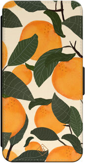 Casimoda iPhone 15 Pro flipcase - Orange garden Multi