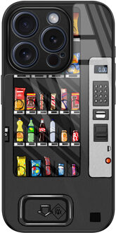 Casimoda iPhone 15 Pro glazen hardcase - Snoepautomaat Multi