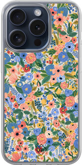 Casimoda iPhone 15 Pro hybride hoesje - Blue gardens Blauw