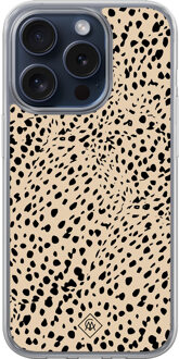 Casimoda iPhone 15 Pro hybride hoesje - Spot on Bruin/beige