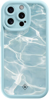 Casimoda iPhone 15 Pro Max blauwe case - Aqua wave