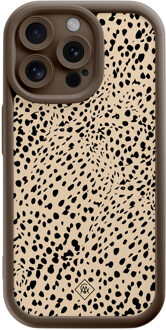 Casimoda iPhone 15 Pro Max bruine case - Spot on Bruin/beige