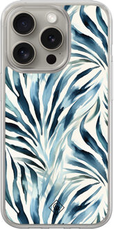 Casimoda iPhone 15 Pro Max hybride hoesje - Japandi waves Blauw
