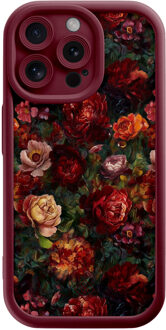 Casimoda iPhone 15 Pro Max rode case - Floral garden Rood