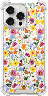 Casimoda iPhone 15 Pro Max shockproof hoesje - Happy flora Multi