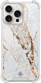 Casimoda iPhone 15 Pro Max shockproof hoesje - Marmer goud Goudkleurig