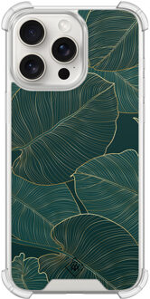 Casimoda iPhone 15 Pro Max shockproof hoesje - Monstera leaves Groen