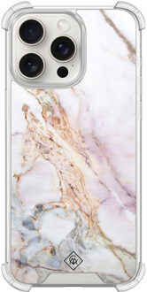 Casimoda iPhone 15 Pro Max shockproof hoesje - Parelmoer marmer Multi