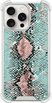 Casimoda iPhone 15 Pro Max shockproof hoesje - Snake pastel Mint