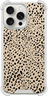 Casimoda iPhone 15 Pro Max shockproof hoesje - Spot on Bruin/beige