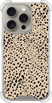 Casimoda iPhone 15 Pro shockproof hoesje - Spot on Bruin/beige