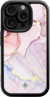 Casimoda iPhone 15 Pro zwarte case - Purple sky Paars