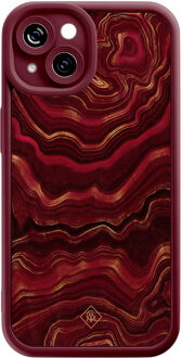 Casimoda iPhone 15 rode case - Agate rood