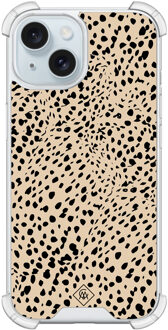 Casimoda iPhone 15 shockproof hoesje - Spot on Bruin/beige