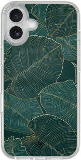 Casimoda iPhone 16 hybride hoesje - Monstera leaves Groen
