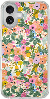 Casimoda iPhone 16 hybride hoesje - Pink gardens Roze