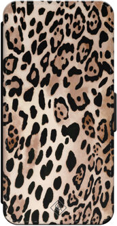 Casimoda iPhone 16 Pro flipcase - Luipaardprint Bruin/beige