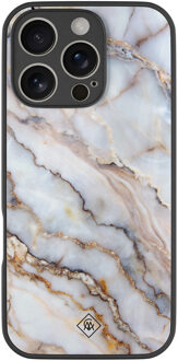Casimoda iPhone 16 Pro glazen hardcase - Marble dream Multi