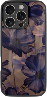 Casimoda iPhone 16 Pro glazen hardcase - Twilight petals Paars
