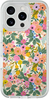 Casimoda iPhone 16 Pro hybride hoesje - Pink gardens Roze