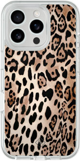 Casimoda iPhone 16 Pro Max hybride hoesje - Golden wildcat Bruin/beige