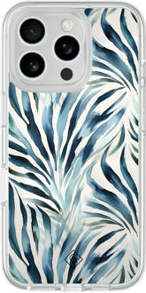 Casimoda iPhone 16 Pro Max hybride hoesje - Japandi waves Blauw