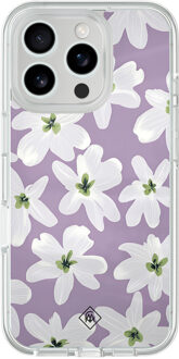 Casimoda iPhone 16 Pro Max hybride hoesje - Lavender blossoms Paars