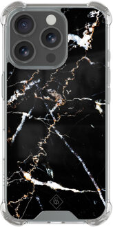 Casimoda iPhone 16 Pro Max shockproof hoesje - Marmer zwart