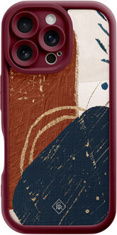 Casimoda iPhone 16 Pro rode case - Abstract terracotta Multi
