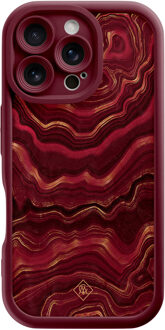 Casimoda iPhone 16 Pro rode case - Agate rood